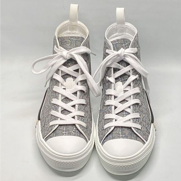 Dior B23 High Top 'Dior Oblique - Ruthenium Jacquard Sneakers size 43/us size 10 - Picture 3 of 15